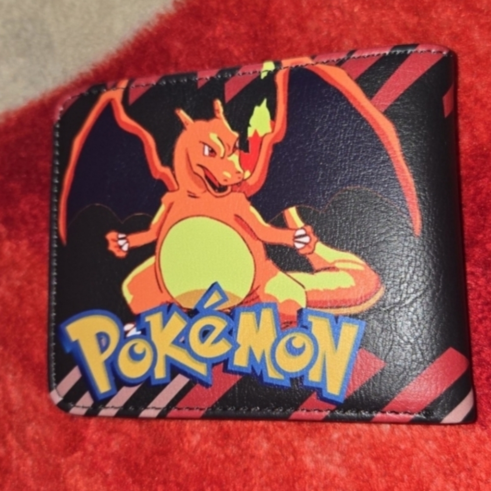 New Pokemon Charizard Anime Manga Leather Wallet